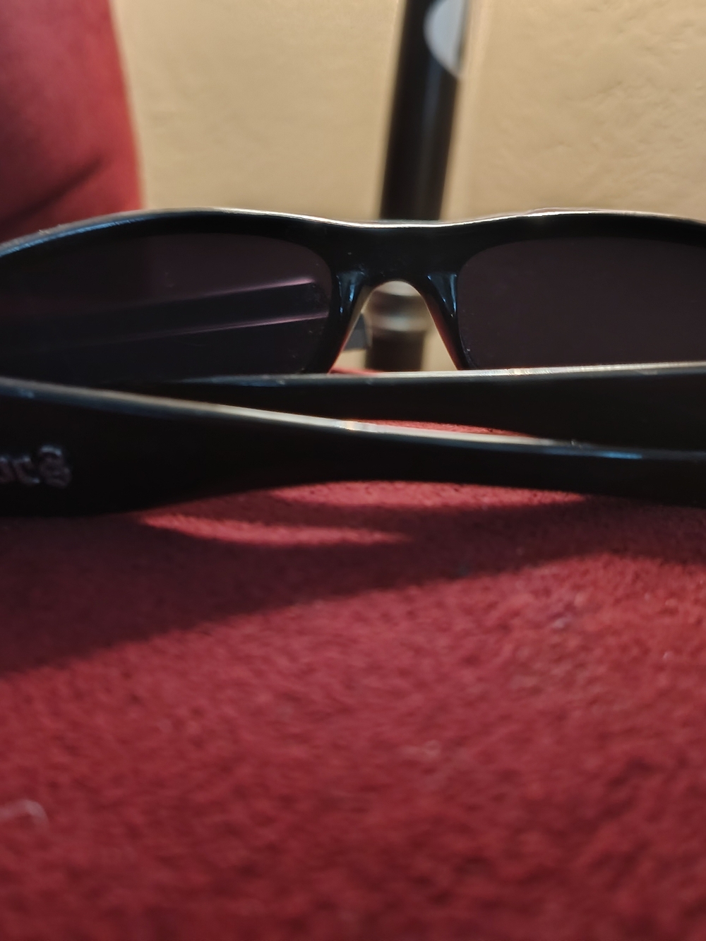 Black Rectangular Sunglasses - Dark Lenses